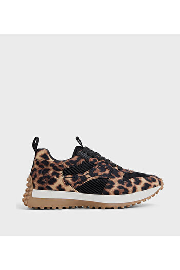 Call it Spring Amiee Animal Printed Lace Up Sneakers