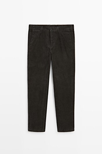 Massimo Dutti Fitilli kadife slim fit pantolon