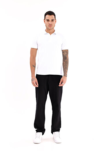 Montland Men's Black Linen Trousers – Breathable, Relaxed Fit Casual Wear -Wide Size Range-