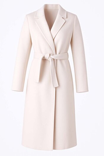 trender Ecru Women's Coat 3382