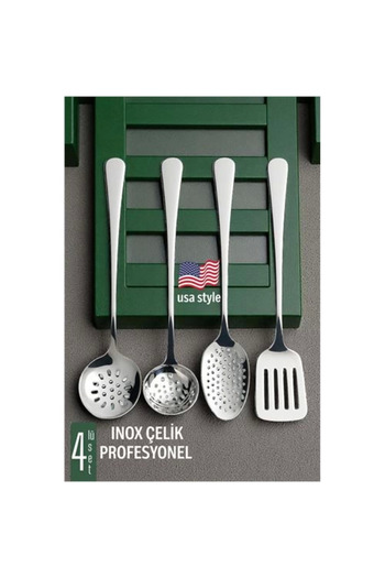 thebestnzm Bx American Style Serving Set 4 Pieces - Professional Stainless Steel Dowry Set