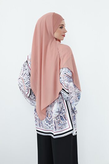 Aisha's Design شال كريب مبطن بالقطن الممشط يغطي الرقبة، PS-55، كابتشينو - كابتشينو