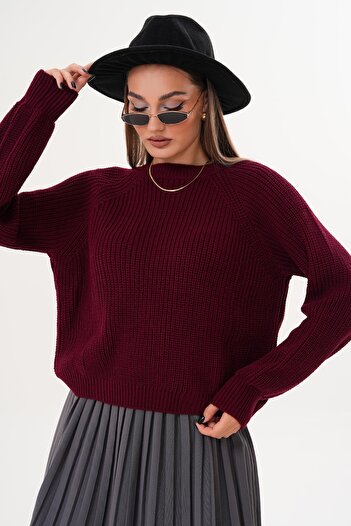 ŞİMAL Women's Half Fisherman Knitwear Knitted Sweater 255083 -