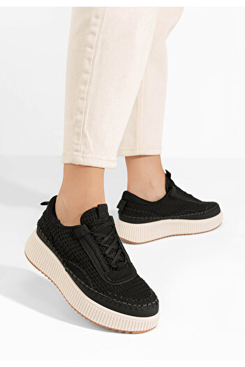 B T Shoes Černé dámské tenisky Raiana
