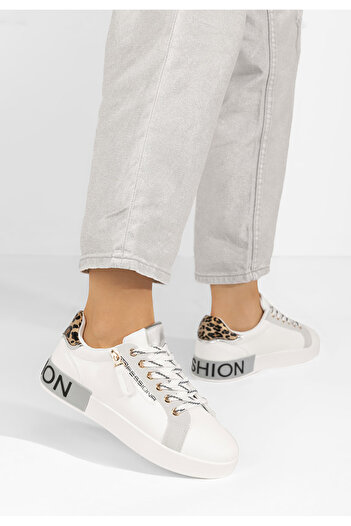 B T Shoes Bílé dámské tenisky Corrina