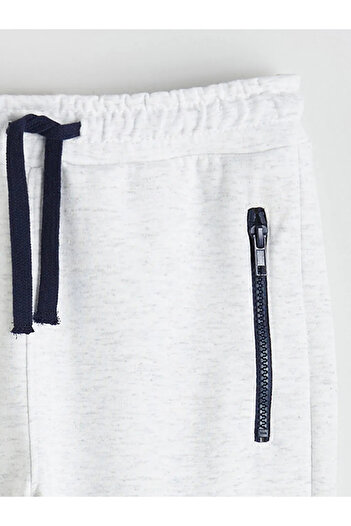 LC Waikiki LCW KidsGri Beli Lastikli Erkek Çocuk Jogger Eşofman Alt