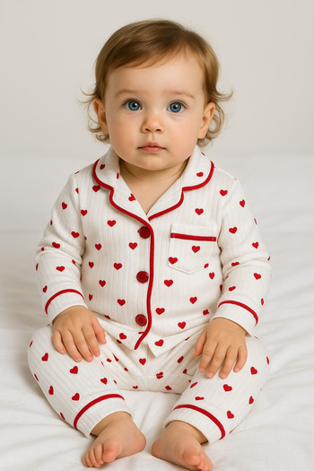 GizaKids 100% Cotton Long Sleeve Buttoned Seasonal Baby Kids Pajamas