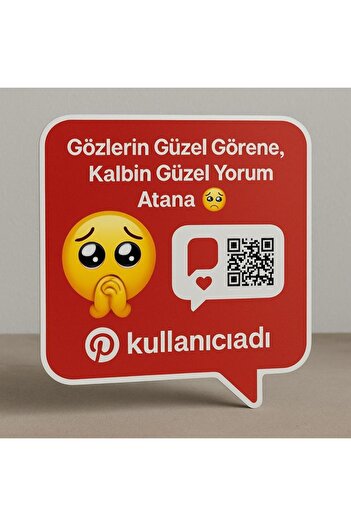 Komut Pinterest Comment Card - Heart Comments Atana 🥹
