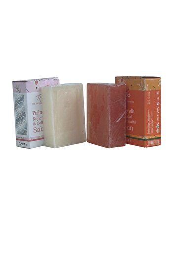 Tpm Rice Milk Soap and Kojic Acid Brightening and Whitening Anti-Blemish Facial Soap 2 Pcs