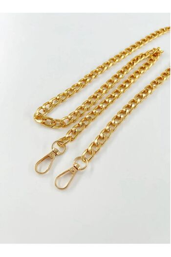 Çantacımstore Bag Chain Handle Accessory Metal Gold Plain 110cm No: 1