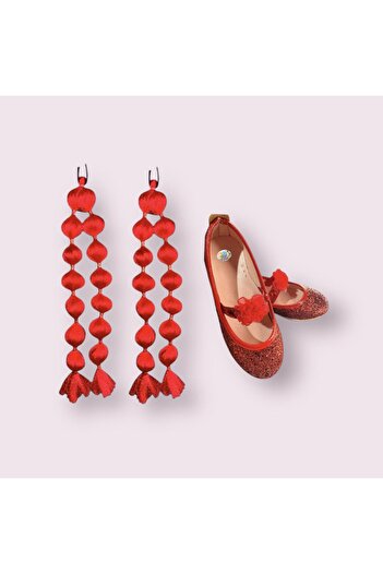3b kids Red Bubble Hair + Red Ballet Set October 29 April 23 New Year's Show Party Invitation Wedding