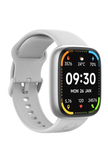MAXCOM Smartwatch EcoWatch 6, Screen 1.83" TFT-LCD, IP68, Weather, Calculator, Notifications (White)