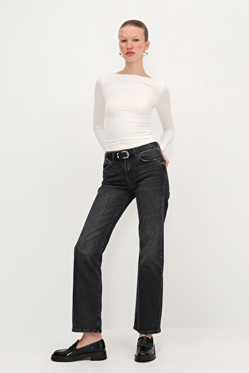 Addax Wide Leg Jean Trousers Pn8725-Pnf