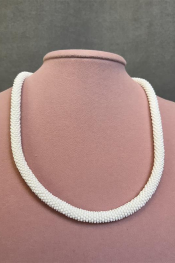 Uretti - Aegean 7366 2637 Handmade Sand Bead Necklace and Bracelet Set of 2 / 22 cm
