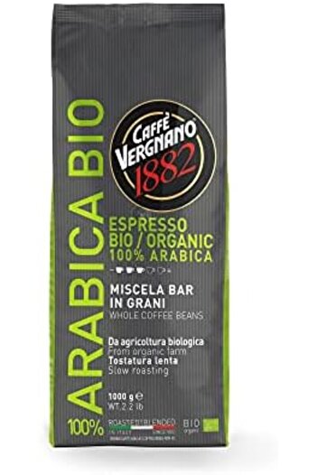 Caffe Vergnano Caffè Vergnano 1882 Arabica Bio Coffee Beans 100% Arabica, 1Kg