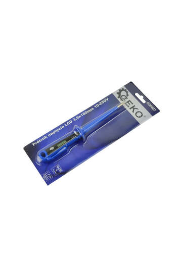 GEKO Voltage Tester LCD and LED 3.5 x 180mm 10-250V, G30807