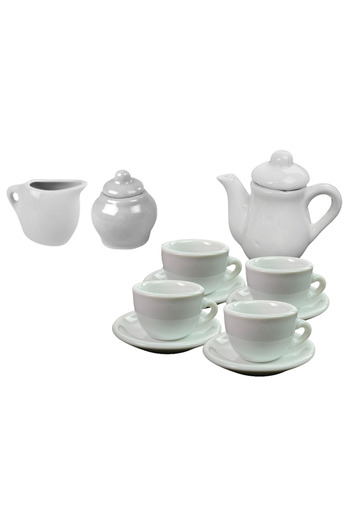 LEAN Creative porcelain tea set for painting, 8 elements, 10771