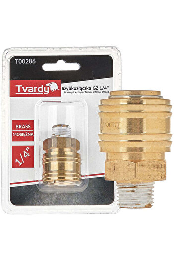 Tvardy Quick Connector Female Brass, External Thread 1/4", T00286