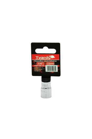 Tvardy Hexagon socket 1/4" 12mm, T00140-12