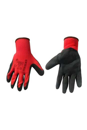 GEKO Protective Gloves GEKO, Size 8, Red Latex, G73531