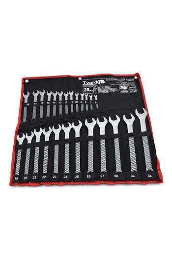 Tvardy Home Set 25 Combination Wrenches 6-32 mm CRV Steel, T00653