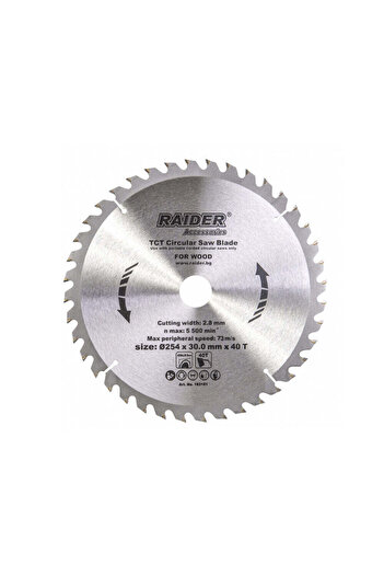 Raider Disc pentru fierastrau circular 254х40Тх30 mm,