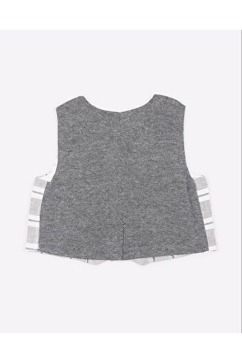 Chicco Boys' gray checked vest
