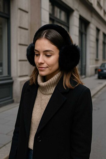 WOHOME Foldable Plush Earmuffs – Soft, Warm & Stylish Design
