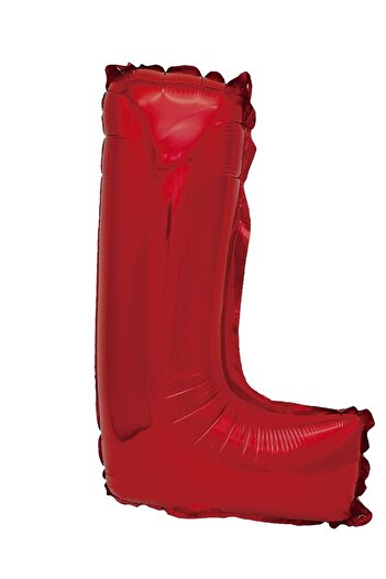 SDX Market Metallic foil balloon, Mirific Party, letter L, 40 cm, Red