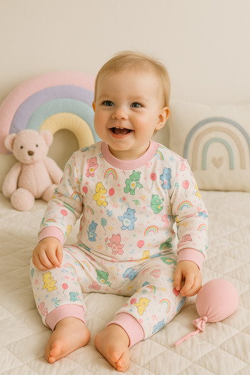 mini mia Cotton Baby Pajama Set 6-24 Months- Comfortable and Soft