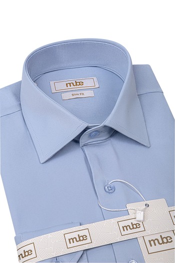 MUBE Erkek Likralı Slim Fit Pamuk Gömlek