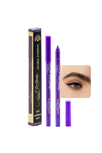 global fashion Waterproof Gel Eyeliner Pen – 0.2 mm Precision Twist-Up Tip, Smudge-Proof Matte Finish, 12H Wear
