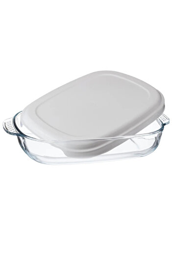 REFAN Pyrex Glass Oven Dish with Lid by Revan - 1.6L