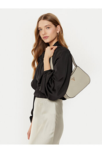 Guess Γυναικεία Τσάντα Χειρός Εκρού HWNG9496170