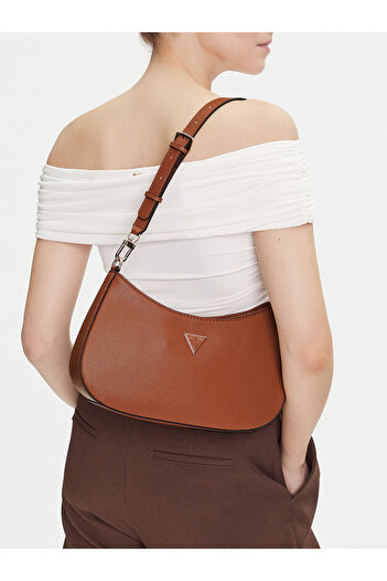 Guess Γυναικεία Τσάντα Χειρός Καφέ HWZG9672180