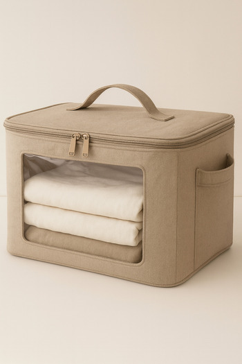 HİG HOME Sweater and Clothing Storage Bag – Foldable Fabric Organizer with Clear Window