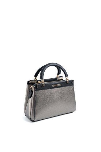 Silver Polo Silver & Polo Platinum - Black Sp1193 Women's Handbag