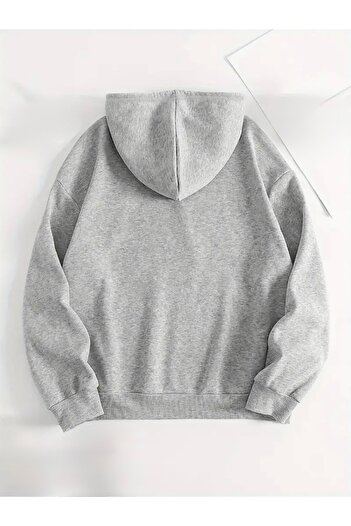 FUFLUNS Printed Oversize Women'S/Men's Unisex Hooded Sweatshirt