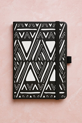 Cekuonline Promotional Undated Premium Thermo Notebook Patterned 192 Sheets - Triangle