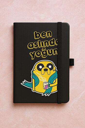 Cekuonline Promotional Undated Premium Thermo Notebook Patterned 192 Sheets - I'M Actually Yogum (Brand Name)