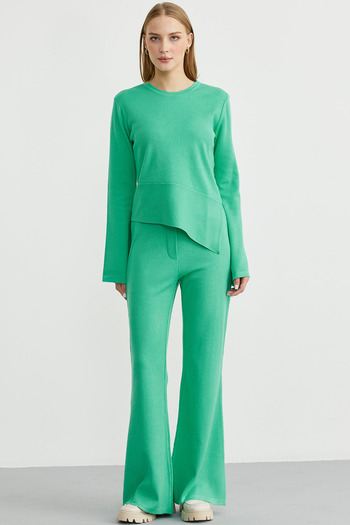 Sementa Double Pants Sweater Knitwear Set - Green