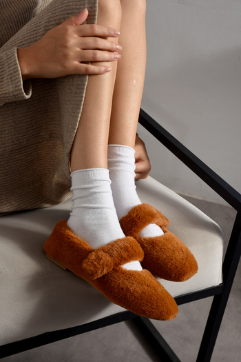 STOCON Ultra Soft Plush Women's Home Slippers No Sound Lightweight Sole Slippers