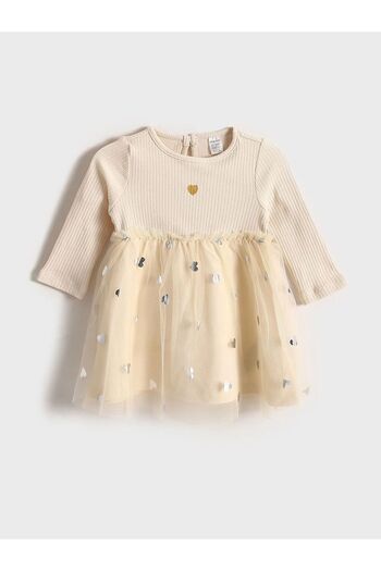 LC Waikiki Girls' Tulle Skirt Dress for Birthday and Special Occasions