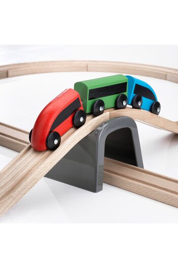 IKEA LILLABO 20-piece basic train set, multicolour