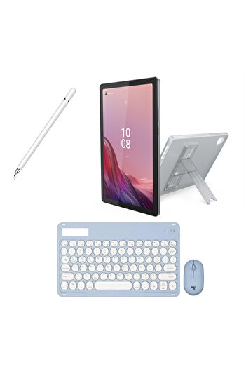 LENOVO Tab M10 MediaTek Helio 4GB/64GB 10.1 (GENİŞ EKRAN)HD Tablet +ŞEFFAF KILIF +MAVİ KLAVYE MOUSE+KALEM