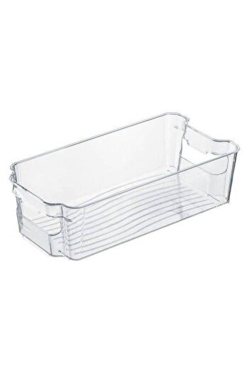FRANDIS Fridge Food Organizer Box, Frandis, 31.5x15.8x8.7 cm, Transparent Plastic