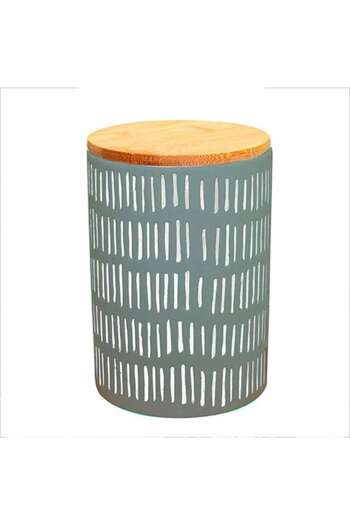 FRANDIS Ceramic Container with Bamboo Lid,