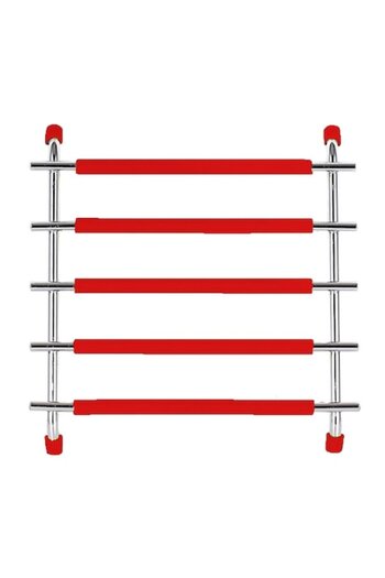 FRANDIS Suport pentru vase fierbinti, Frandis, 20x20x2.5 cm, metal/silicon rosu