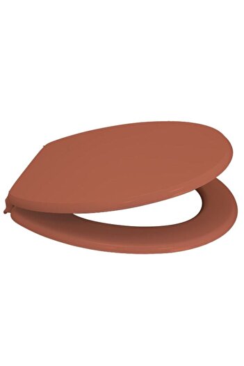 FRANDIS Capac WC din MDF, Frandis, inchidere standard, 38x44 cm, balamale polipropilena, teracota