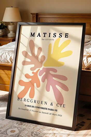 Saturn Henri Matisse the Cut-Outs Framed Painting - Eclectic Style Wall Decor